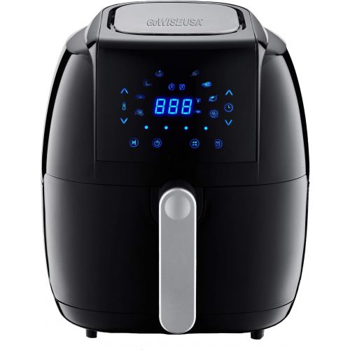  [아마존베스트]GoWISE USA GW22921-S 8-in-1 Digital Air Fryer with Recipe Book, 5.0-Qt, Black