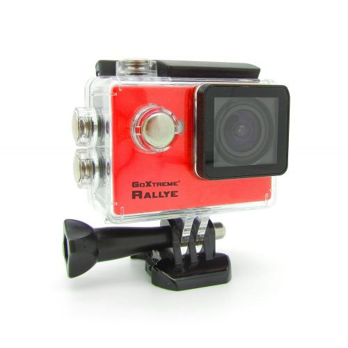  GoXtreme Rallye Red HD Aktion-Kamera mit wasserdichtem Gehause (1280 x 720p, 1,3 Megapixel, CMOS-Sensor, 5 cm (2 Zoll) Display) inkl. Li-Ion Akku