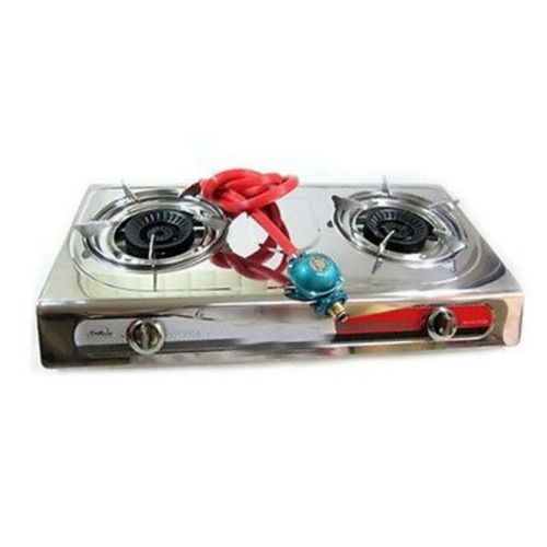  Goabroa Portable Propane Gas Stove DOUBLE 2 Burner CAMPING TAIL GATE Tailgating Stoves