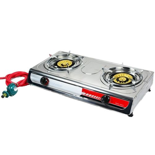  Goabroa Portable Propane Gas Stove DOUBLE 2 Burner CAMPING TAIL GATE Tailgating Stoves