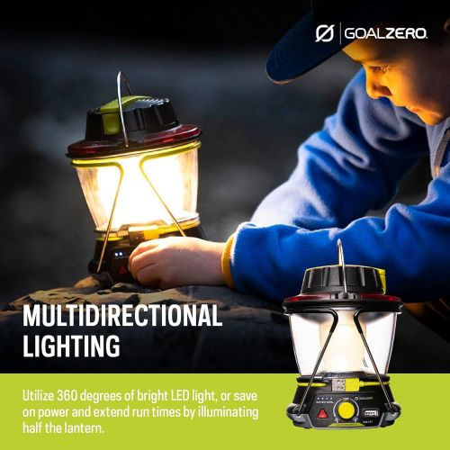  [아마존베스트]Goal Zero Lighthouse 600 Camping Lantern, Solar Lantern 600 Lumens LED Lantern. Solar Outdoor Lantern Perfect for Camping Gear, Camping Accessories. USB Light Rechargeable Lantern