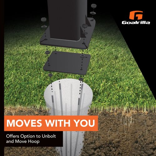  Goalrilla 9 Basketball Anchor System Installs In-Ground and Allows Goalrilla Hoop to Move with You