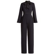 Goat Gypsy Wool Crepe Jumpsuit - Womens - Navy