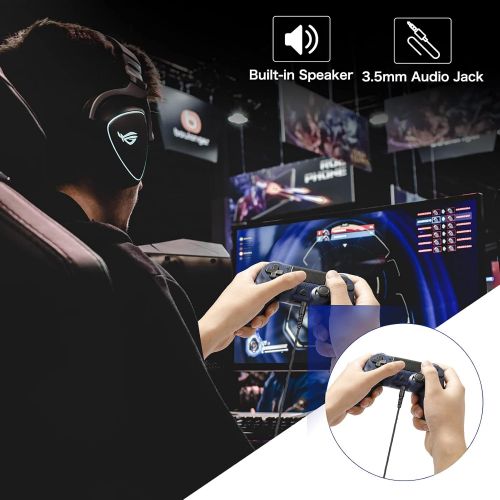  [아마존베스트]Gobub Wireless Controller Compatible with PS4 Remote with Double Vibration and Audio Function 1000 mAh Battery, Controller Compatible with PS4/Pro/Slim, Touch-pad Joystick Game Controlle