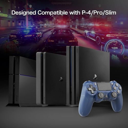  [아마존베스트]Gobub Wireless Controller Compatible with PS4 Remote with Double Vibration and Audio Function 1000 mAh Battery, Controller Compatible with PS4/Pro/Slim, Touch-pad Joystick Game Controlle