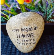 GodRocksCollection New House Gift - Address Rock - Garden Decor Rock - Housewarming Gift - Address Garden Stone - Garden Art - God Rocks - First Home Gift -