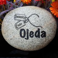 GodRocksCollection Military Gift - Newlywed Gift - Engraved Address Rock - Address Marker - Wedding - Stepping Stone- - Housewarming - Garden Stone - God Rocks