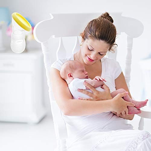  [아마존베스트]Godehone Silicone Breast Pump 2 Pack, Manual Breast Pump with Protective lid, Portable Milk Saver for Breast...