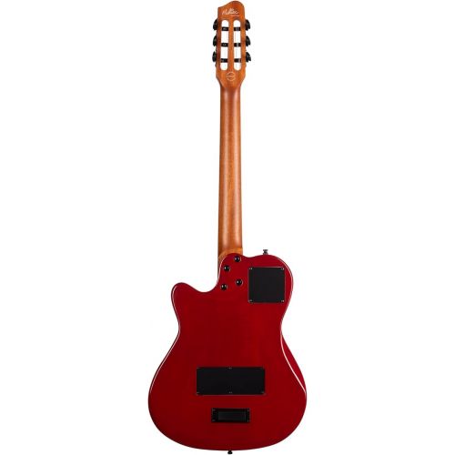  Godin 6 String Hollow-Body Electric Guitar, Right, Aztek Red (052394)