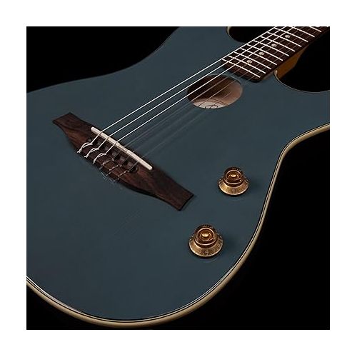  Godin 6 String Hollow-Body Electric Guitar, Right, arctik Blue (052233)