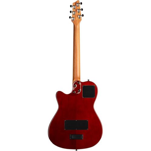  Godin A-Series A6 Ultra Koa HG 037438 6-String Chambered Body Acoustic-Electric Guitar, Right Handed, Koa High Gloss