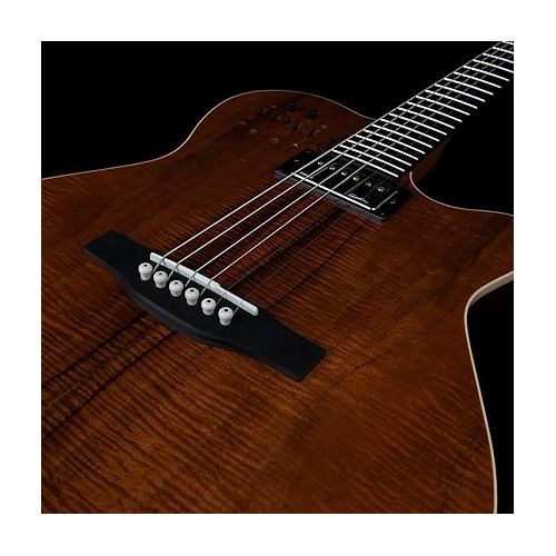  Godin A-Series A6 Ultra Koa HG 037438 6-String Chambered Body Acoustic-Electric Guitar, Right Handed, Koa High Gloss