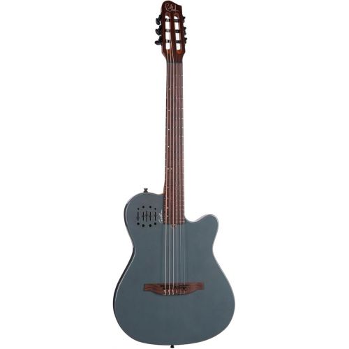  Godin 6 String Hollow-Body Electric Guitar, Right, Arctik Blue (052387)