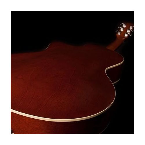  Godin 6 String Electric Guitars, Right Hand, Cognac Burst, Hollow-Body (050932)