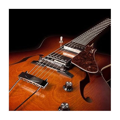  Godin 6 String Electric Guitars, Right Hand, Cognac Burst, Hollow-Body (050932)
