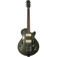 Godin 6 String Semi-Hollow-Body Electric Guitar, Right, Desert Green, Full (051588)