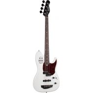 Godin 4 String Bass Guitar, Right, Trans White, Full (050420)