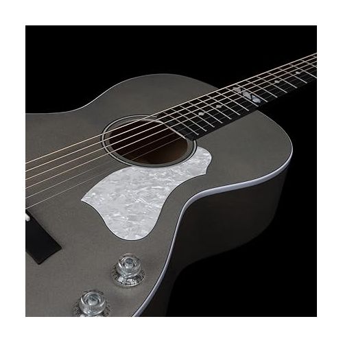  Godin 6 String acoustic-electric-guitars, Right Hand, Satina Gray, Parlor (047956)