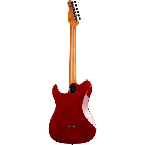  Godin 6 String Solid-Body Electric Guitar, Right, Sunset Burst (52455)