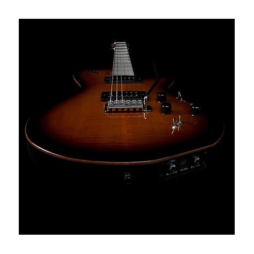  Godin LGXT Solid Body 3-Voice Electric Guitar (Cognac Burst AA)