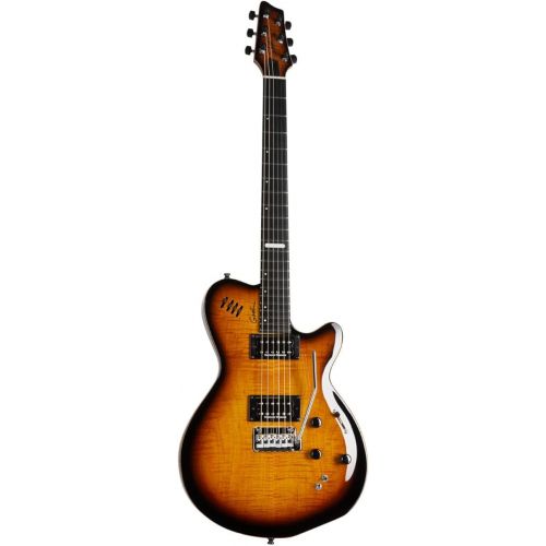  Godin LGXT Solid Body 3-Voice Electric Guitar (Cognac Burst AA)