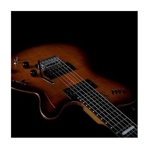  Godin LGXT Solid Body 3-Voice Electric Guitar (Cognac Burst AA)