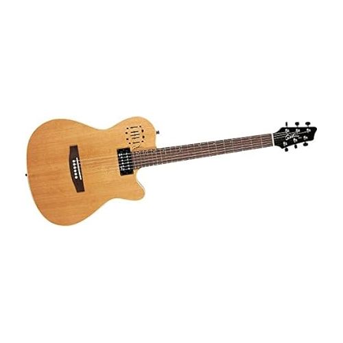  Godin A6 Ultra Natural Two-Chambered Electro-Acoustic Guitar Bundle with Deluxe Gig Bag