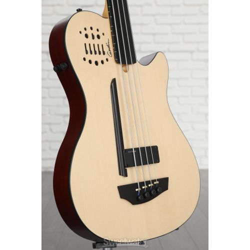  Godin A4 Ultra Fretless Bass Guitar - Natural