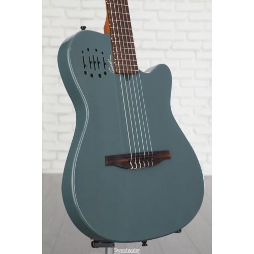  Godin Multiac Mundial Nylon Acoustic-electric Guitar - Arctik Blue Demo