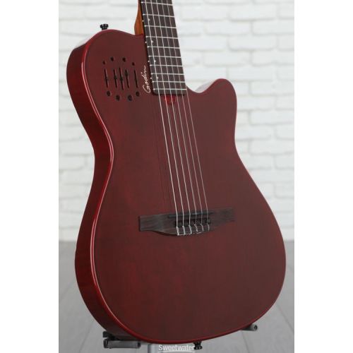  Godin Multiac Mundial Nylon Acoustic-electric Guitar - Aztek Red Demo