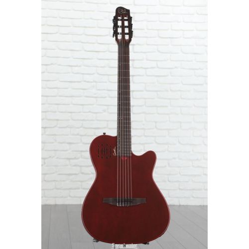  Godin Multiac Mundial Nylon Acoustic-electric Guitar - Aztek Red Demo