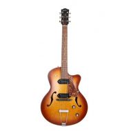 Godin 5th Avenue CW Electric Guitar (Kingpin II, Cognac Burst)