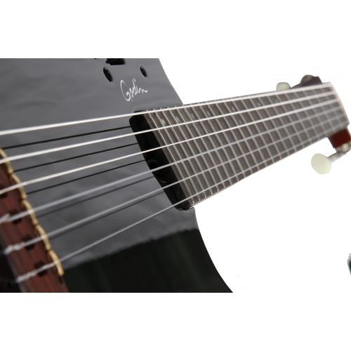  Godin Multiac Series-ACS Black Slim Guitar (Nylon Black Pearl)