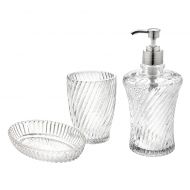 Godinger Serenity 3-Piece Clear Vanity Set