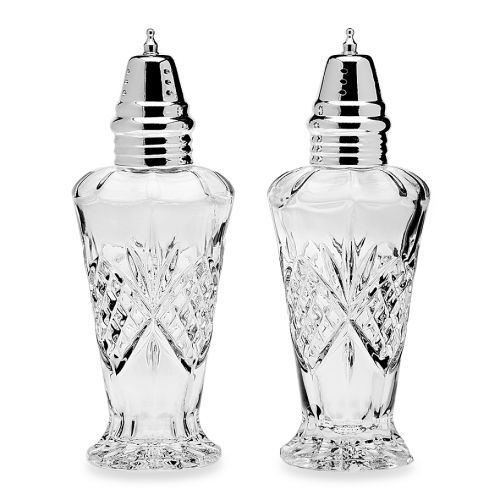  Godinger Dublin Crystal Salt and Pepper Shaker Set