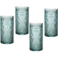 Godinger Jax Highball Beverage Glass Cup Seafoam - Set of 4