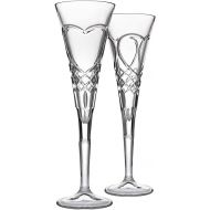 Godinger European Made True Love Champagne Flute Pair Toasting Glasses