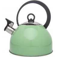 [아마존베스트]Studio by Godinger Studio Hot Water Tea Kettle, Stainless Steel Tea Pot with Whistle - 2.5L, Mint
