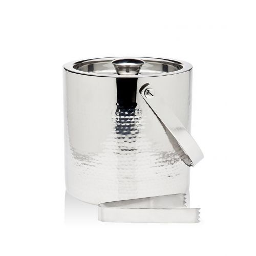  [아마존베스트]Godinger Silver Art Hammered Double Wall Ice Bucket W/tong