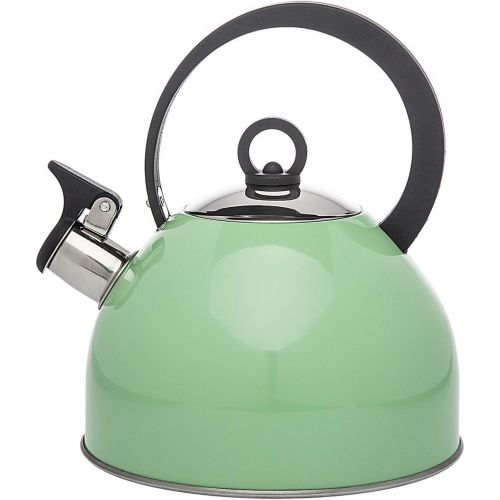  [아마존베스트]Godinger Studio Hot Water Tea Kettle, Stainless Steel Tea Pot with Whistle - 2.5L, Mint