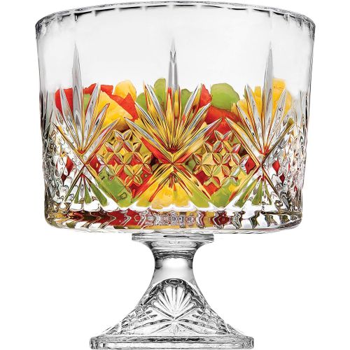  [아마존베스트]Godinger Gourmet Trifle Bowl Dish - Dublin Crystal Collection