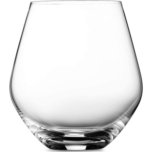  [아마존베스트]Godinger Wine Glasses, Stemless Goblet Beverage Cups, European Made - 17oz, Set of 4