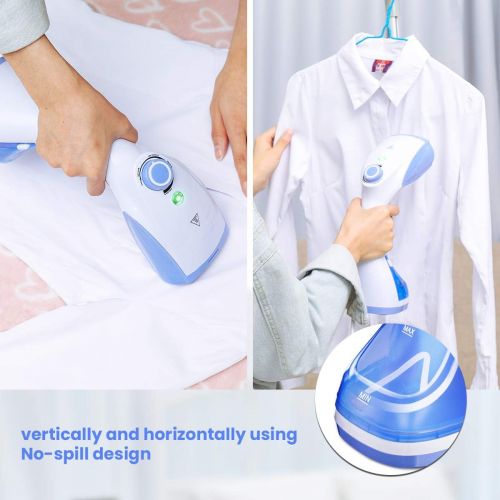  [아마존 핫딜]  [아마존핫딜]Godmorn Steamer for Clothes, Mini Handheld Fabric Garment Steamer for Travel, Adjustable Steam Flow, Vertical and Horizontal Use, 30s Fast Heat-up,1100w Powerful,Trigger Lock