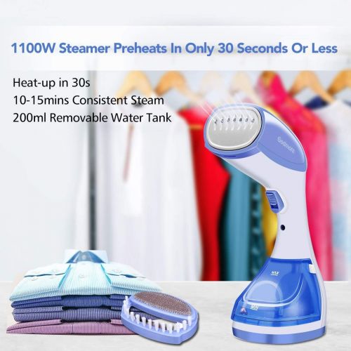  [아마존 핫딜]  [아마존핫딜]Godmorn Steamer for Clothes, Mini Handheld Fabric Garment Steamer for Travel, Adjustable Steam Flow, Vertical and Horizontal Use, 30s Fast Heat-up,1100w Powerful,Trigger Lock