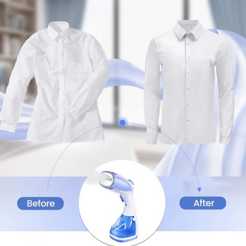  [아마존 핫딜]  [아마존핫딜]Godmorn Steamer for Clothes, Mini Handheld Fabric Garment Steamer for Travel, Adjustable Steam Flow, Vertical and Horizontal Use, 30s Fast Heat-up,1100w Powerful,Trigger Lock