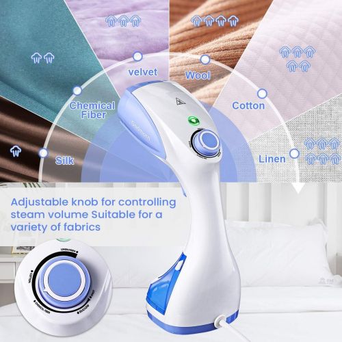  [아마존 핫딜]  [아마존핫딜]Godmorn Steamer for Clothes, Mini Handheld Fabric Garment Steamer for Travel, Adjustable Steam Flow, Vertical and Horizontal Use, 30s Fast Heat-up,1100w Powerful,Trigger Lock