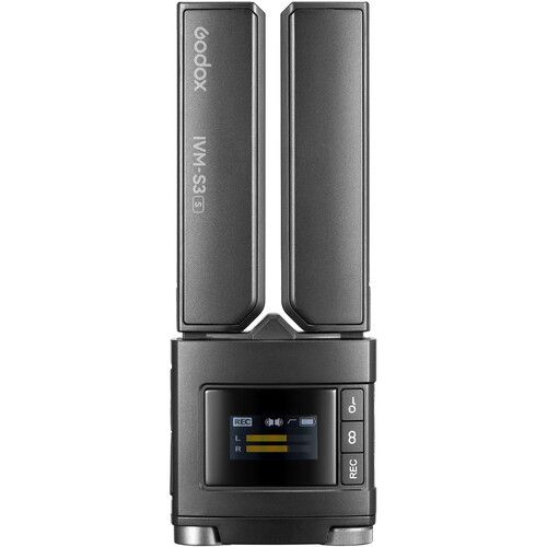  Godox IVM-S3 Camera-Mount Adjustable Dual-Cardioid Microphone