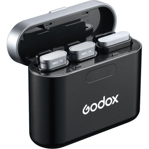  Godox WEC 2-Person Wireless Microphone System for Cameras and Mobile Devices (2.4 GHz)