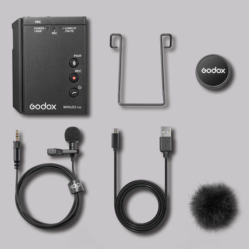  Godox WMicS2 Wireless Bodypack Transmitter with Lavalier Mic (514 to 596 MHz)