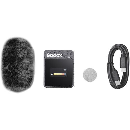  Godox MoveLink II Clip-On Wireless Microphone Transmitter (2.4 GHz, Black)